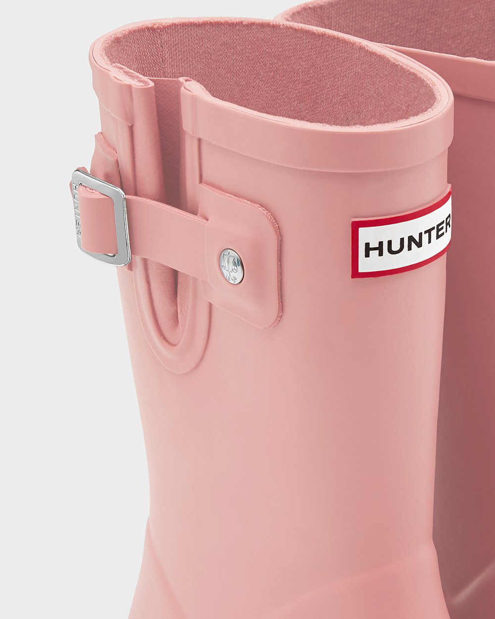 Kids Rain Boots - Hunter Original First Flat Sole (47QUTWPSC) - Pink